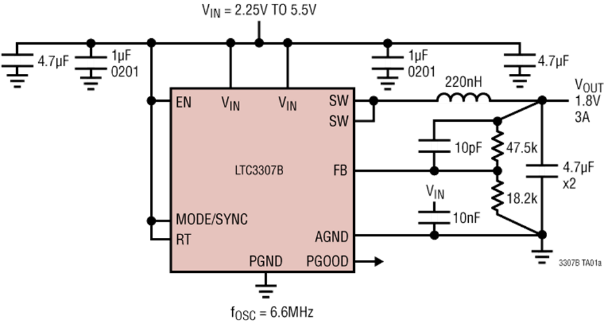LTC3307B Application Circuit