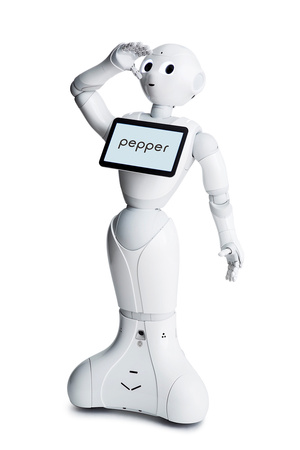 Pepper the Robot with tablet