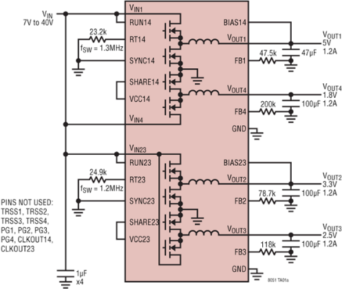 LTM8051 Application Circuit