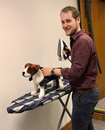 Thyngs CTO w/ toy dog and iron