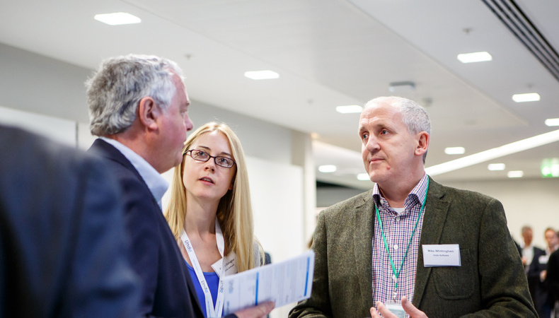 Niamh networking with delegates