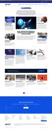 CW Journal screenshot landing page