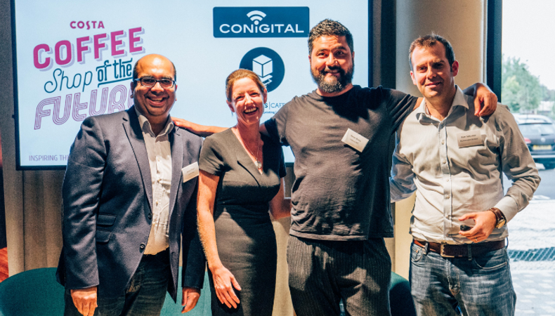 Winners of Costa Coffee event